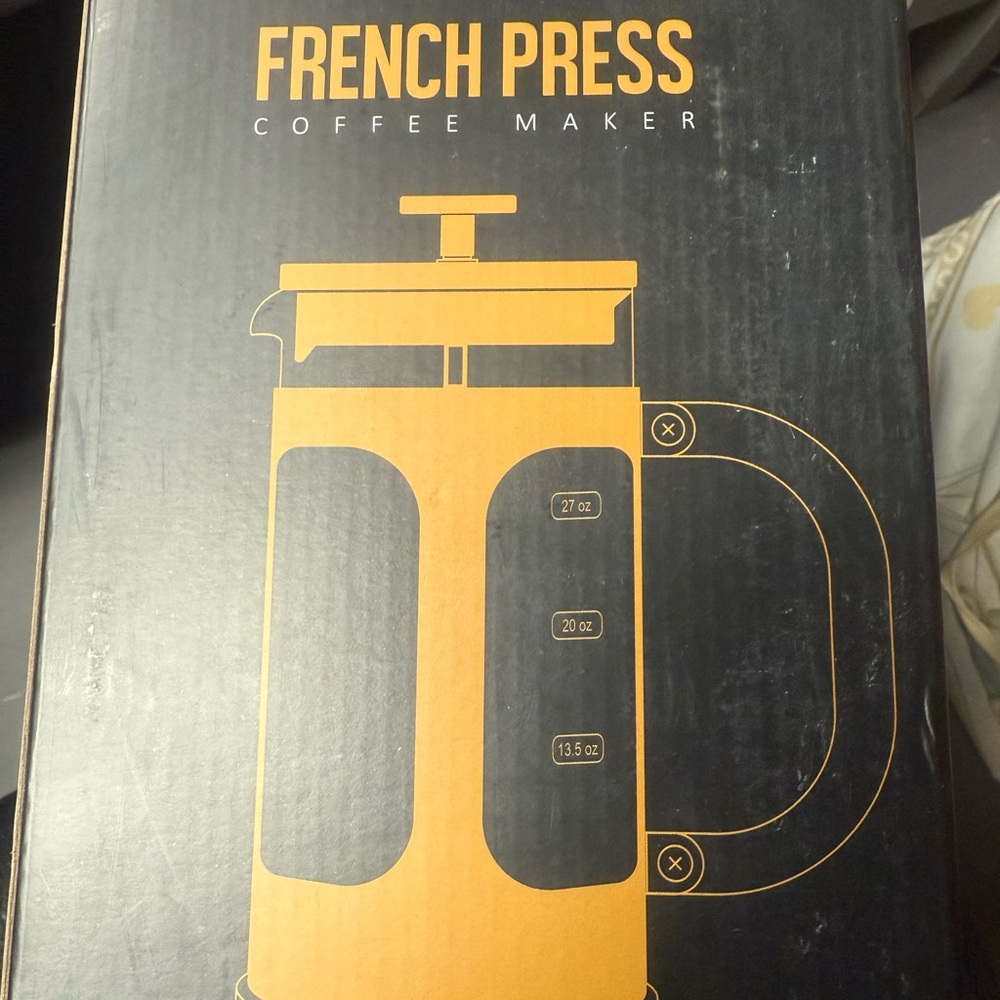 French Press Coffee Maker Dark Pewter